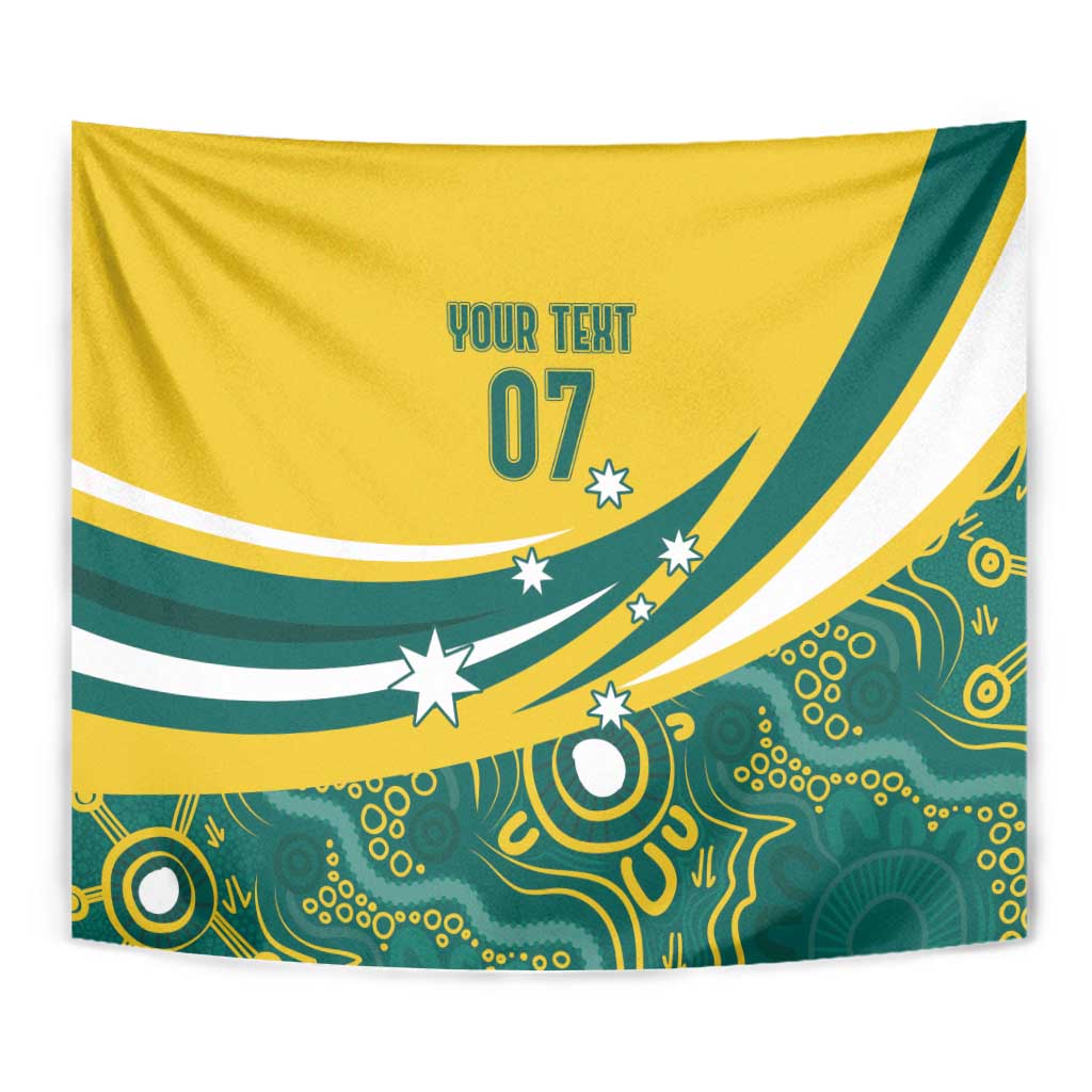 Australia 2024 Olympics Custom Tapestry Rise of the Roos Aborignal Style