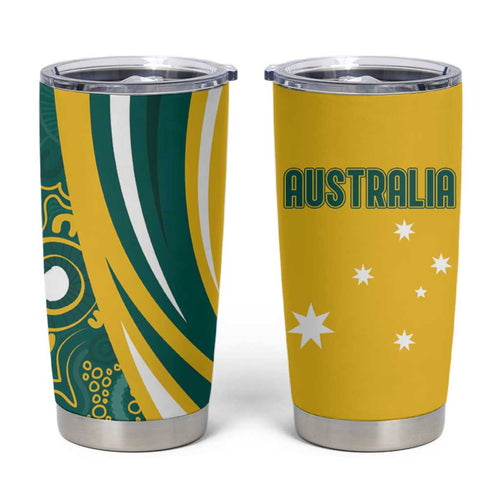 Australia 2024 Olympics Tumbler Cup Rise of the Roos Aborignal Style