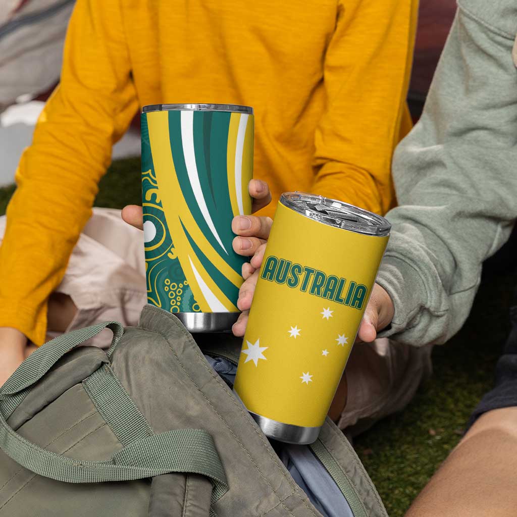 Australia 2024 Olympics Tumbler Cup Rise of the Roos Aborignal Style