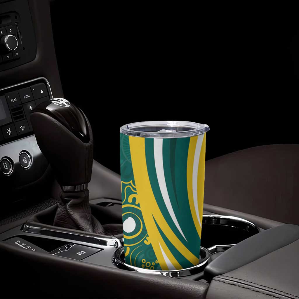 Australia 2024 Olympics Tumbler Cup Rise of the Roos Aborignal Style