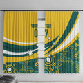 Australia 2024 Olympics Custom Window Curtain Rise of the Roos Aborignal Style