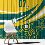 Australia 2024 Olympics Custom Window Curtain Rise of the Roos Aborignal Style