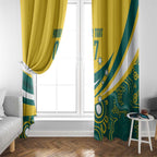 Australia 2024 Olympics Custom Window Curtain Rise of the Roos Aborignal Style