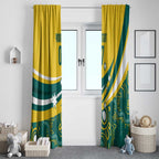 Australia 2024 Olympics Custom Window Curtain Rise of the Roos Aborignal Style