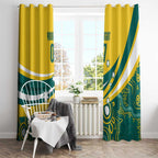 Australia 2024 Olympics Custom Window Curtain Rise of the Roos Aborignal Style