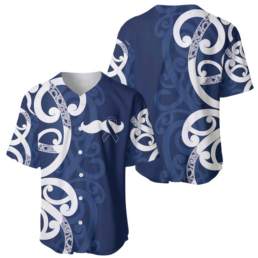 New Zealand Maori Mo Bros Baseball Jersey Blue Ribbon With Koru Kowhaiwhai - Aussie Hoodie