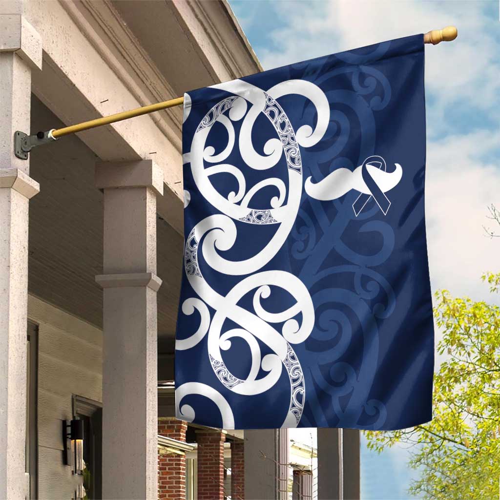 New Zealand Maori Mo Bros Garden Flag Blue Ribbon With Koru Kowhaiwhai - Aussie Hoodie