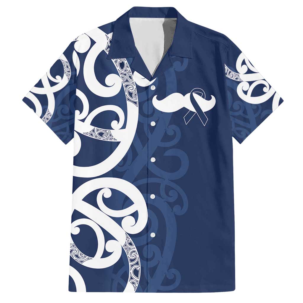 New Zealand Maori Mo Bros Hawaiian Shirt Blue Ribbon With Koru Kowhaiwhai - Aussie Hoodie