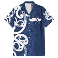 New Zealand Maori Mo Bros Hawaiian Shirt Blue Ribbon With Koru Kowhaiwhai - Aussie Hoodie