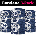 New Zealand Maori Mo Bros Neck Gaiter Blue Ribbon With Koru Kowhaiwhai - Aussie Hoodie