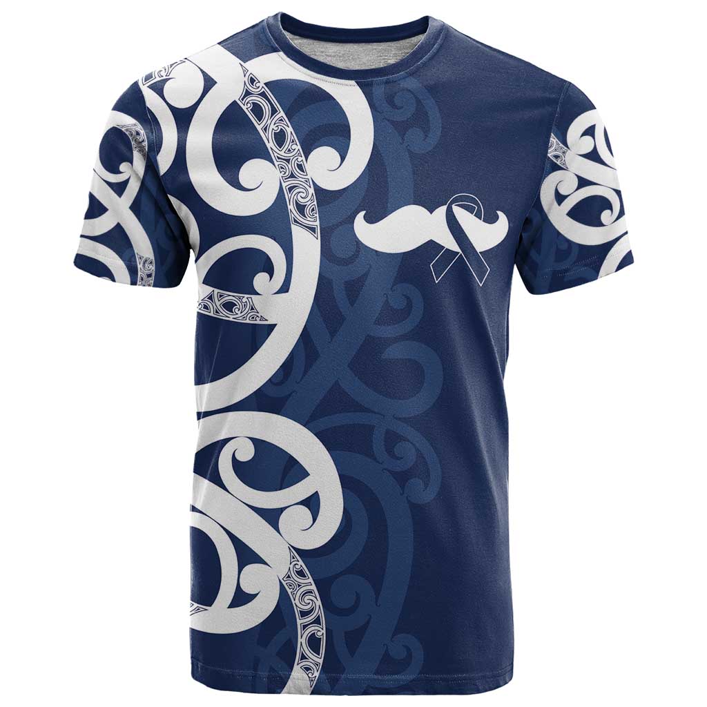 New Zealand Maori Mo Bros T Shirt Blue Ribbon With Koru Kowhaiwhai - Aussie Hoodie