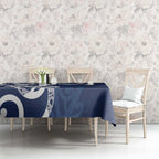 New Zealand Maori Mo Bros Tablecloth Blue Ribbon With Koru Kowhaiwhai - Aussie Hoodie
