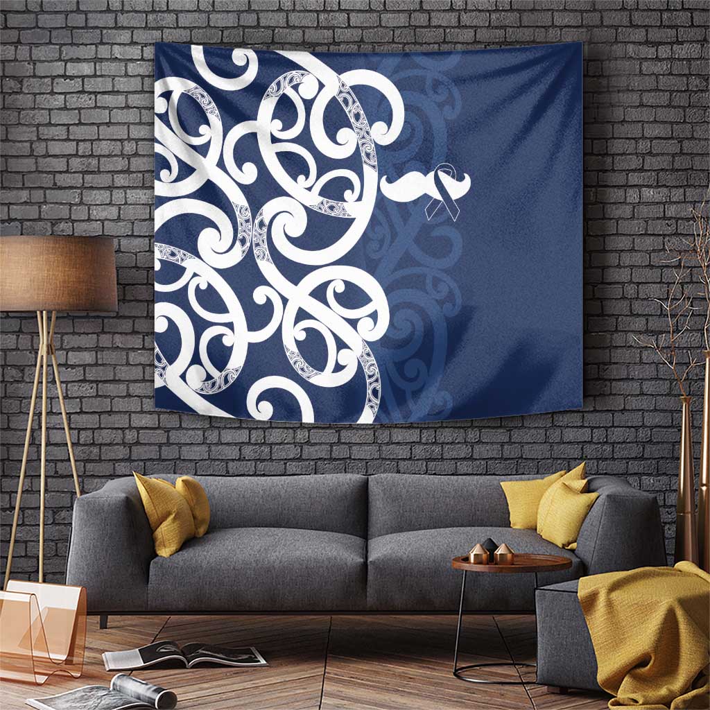 New Zealand Maori Mo Bros Tapestry Blue Ribbon With Koru Kowhaiwhai - Aussie Hoodie