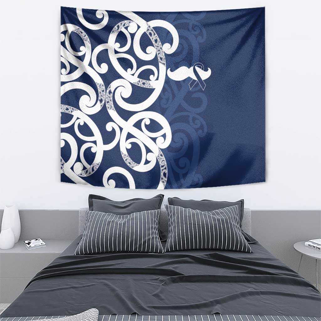 New Zealand Maori Mo Bros Tapestry Blue Ribbon With Koru Kowhaiwhai - Aussie Hoodie