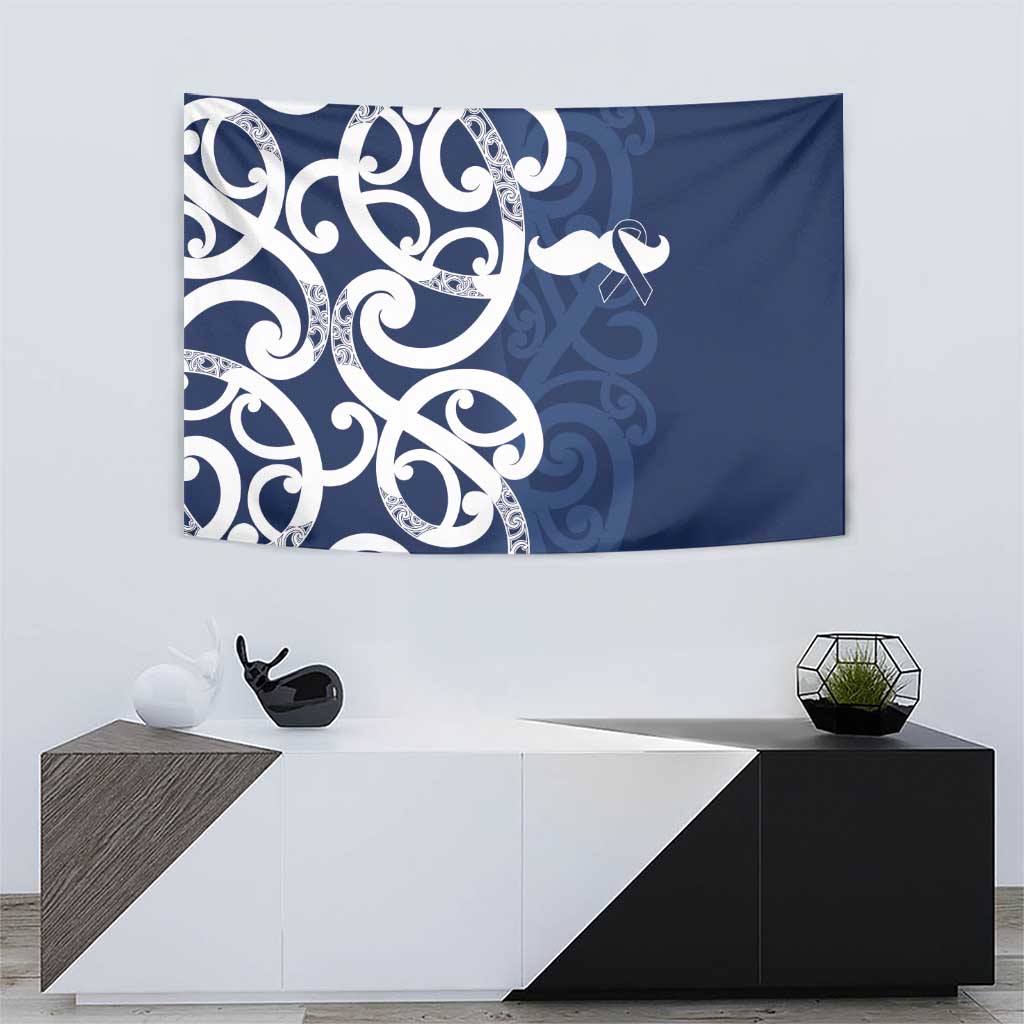 New Zealand Maori Mo Bros Tapestry Blue Ribbon With Koru Kowhaiwhai - Aussie Hoodie