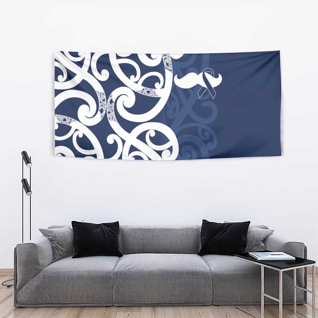 New Zealand Maori Mo Bros Tapestry Blue Ribbon With Koru Kowhaiwhai - Aussie Hoodie