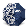 New Zealand Maori Mo Bros Umbrella Blue Ribbon With Koru Kowhaiwhai - Aussie Hoodie