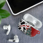 New Zealand Silver Fern Christmas Tree AirPods Case Meri Kirihimete - Aussie Hoodie