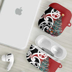 New Zealand Silver Fern Christmas Tree AirPods Case Meri Kirihimete - Aussie Hoodie