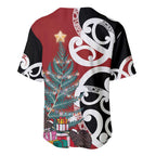 New Zealand Silver Fern Christmas Tree Baseball Jersey Meri Kirihimete - Aussie Hoodie