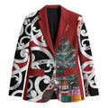 New Zealand Silver Fern Christmas Tree Blazer Meri Kirihimete - Aussie Hoodie