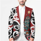 New Zealand Silver Fern Christmas Tree Blazer Meri Kirihimete - Aussie Hoodie