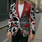 New Zealand Silver Fern Christmas Tree Blazer Meri Kirihimete - Aussie Hoodie