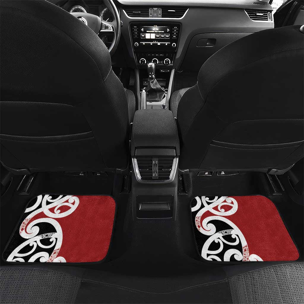 New Zealand Silver Fern Christmas Tree Car Mats Meri Kirihimete - Aussie Hoodie