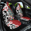 New Zealand Silver Fern Christmas Tree Car Seat Cover Meri Kirihimete - Aussie Hoodie