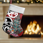 New Zealand Silver Fern Christmas Tree Christmas Stocking Meri Kirihimete - Aussie Hoodie