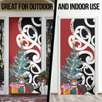 New Zealand Silver Fern Christmas Tree Door Cover Meri Kirihimete - Aussie Hoodie