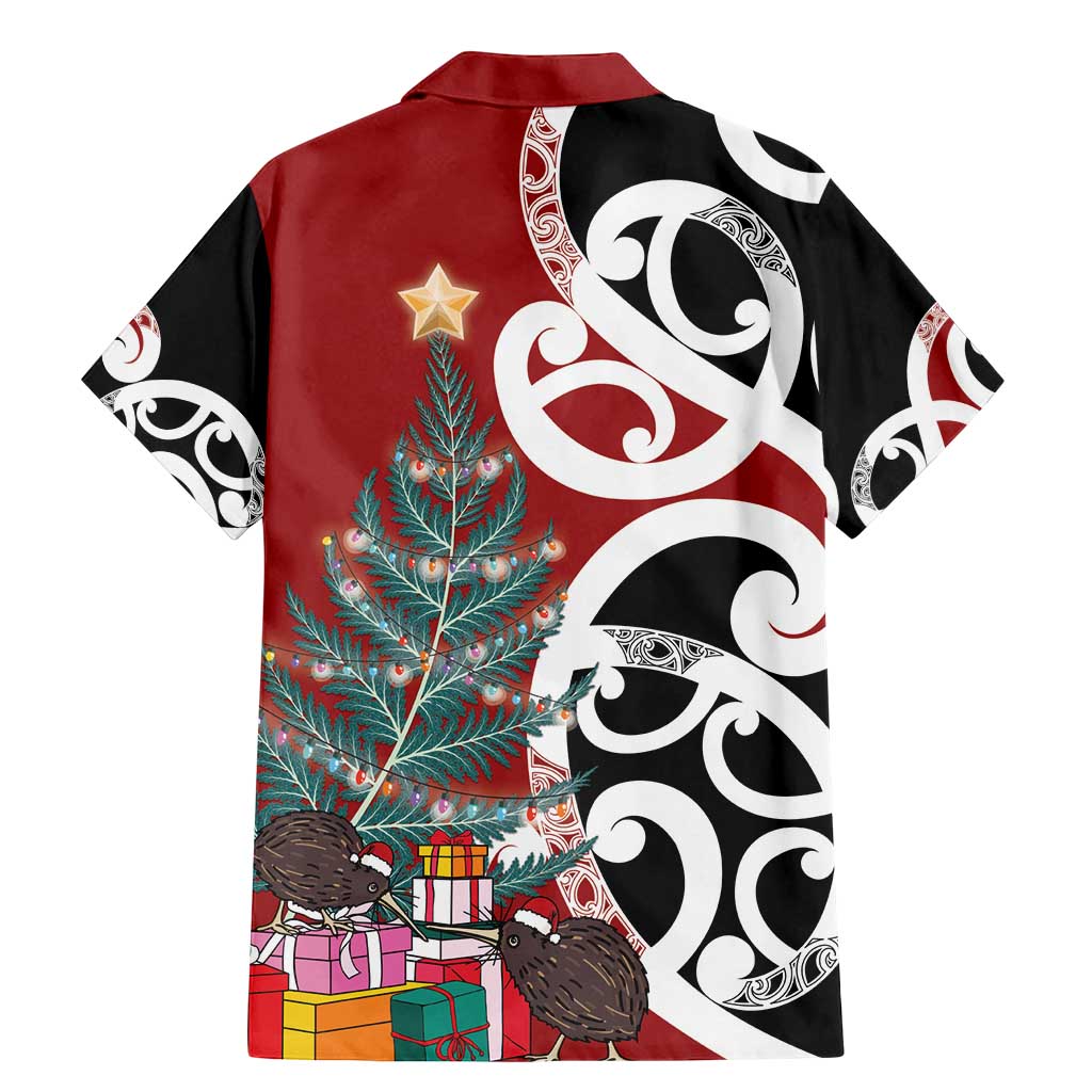 New Zealand Silver Fern Christmas Tree Family Matching Mermaid Dress and Hawaiian Shirt Meri Kirihimete - Aussie Hoodie