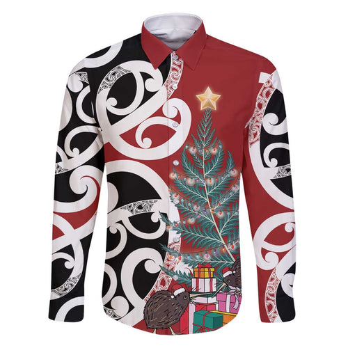 New Zealand Silver Fern Christmas Tree Family Matching Mermaid Dress and Hawaiian Shirt Meri Kirihimete - Aussie Hoodie