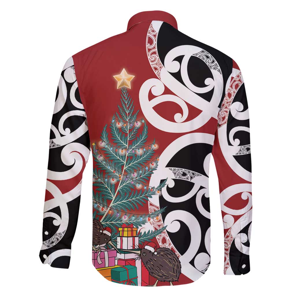 New Zealand Silver Fern Christmas Tree Family Matching Off Shoulder Maxi Dress and Hawaiian Shirt Meri Kirihimete - Aussie Hoodie