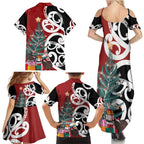 New Zealand Silver Fern Christmas Tree Family Matching Summer Maxi Dress and Hawaiian Shirt Meri Kirihimete - Aussie Hoodie