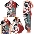 New Zealand Silver Fern Christmas Tree Family Matching Tank Maxi Dress and Hawaiian Shirt Meri Kirihimete - Aussie Hoodie