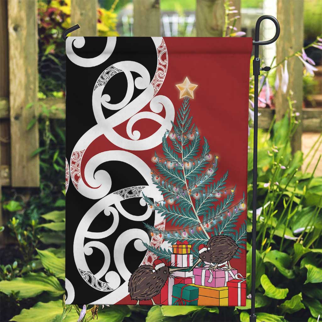 New Zealand Silver Fern Christmas Tree Garden Flag Meri Kirihimete - Aussie Hoodie