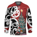 New Zealand Silver Fern Christmas Tree Hockey Jersey Meri Kirihimete - Aussie Hoodie
