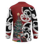 New Zealand Silver Fern Christmas Tree Hockey Jersey Meri Kirihimete - Aussie Hoodie