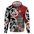 New Zealand Silver Fern Christmas Tree Hoodie Meri Kirihimete - Aussie Hoodie