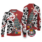 New Zealand Silver Fern Christmas Tree Ugly Christmas Sweater Meri Kirihimete - Aussie Hoodie