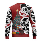 New Zealand Silver Fern Christmas Tree Ugly Christmas Sweater Meri Kirihimete - Aussie Hoodie