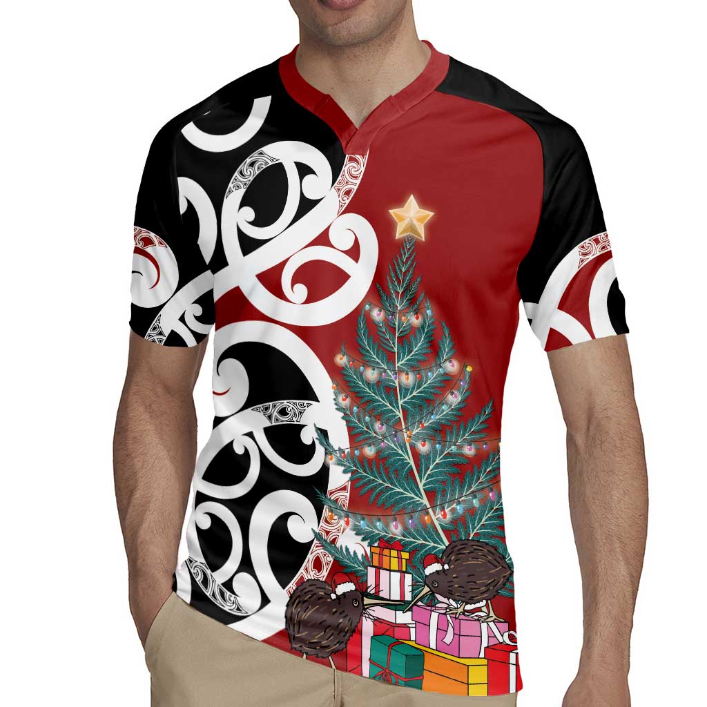 New Zealand Silver Fern Christmas Tree Rugby Jersey Meri Kirihimete - Aussie Hoodie