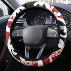 New Zealand Silver Fern Christmas Tree Steering Wheel Cover Meri Kirihimete - Aussie Hoodie