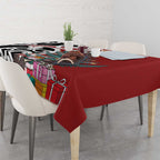 New Zealand Silver Fern Christmas Tree Tablecloth Meri Kirihimete - Aussie Hoodie