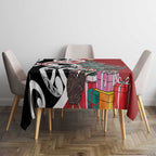 New Zealand Silver Fern Christmas Tree Tablecloth Meri Kirihimete - Aussie Hoodie