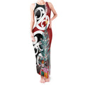 New Zealand Silver Fern Christmas Tree Tank Maxi Dress Meri Kirihimete - Aussie Hoodie