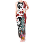 New Zealand Silver Fern Christmas Tree Tank Maxi Dress Meri Kirihimete - Aussie Hoodie