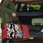 New Zealand Silver Fern Christmas Tree Travel Bag Meri Kirihimete - Aussie Hoodie