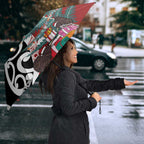 New Zealand Silver Fern Christmas Tree Umbrella Meri Kirihimete - Aussie Hoodie